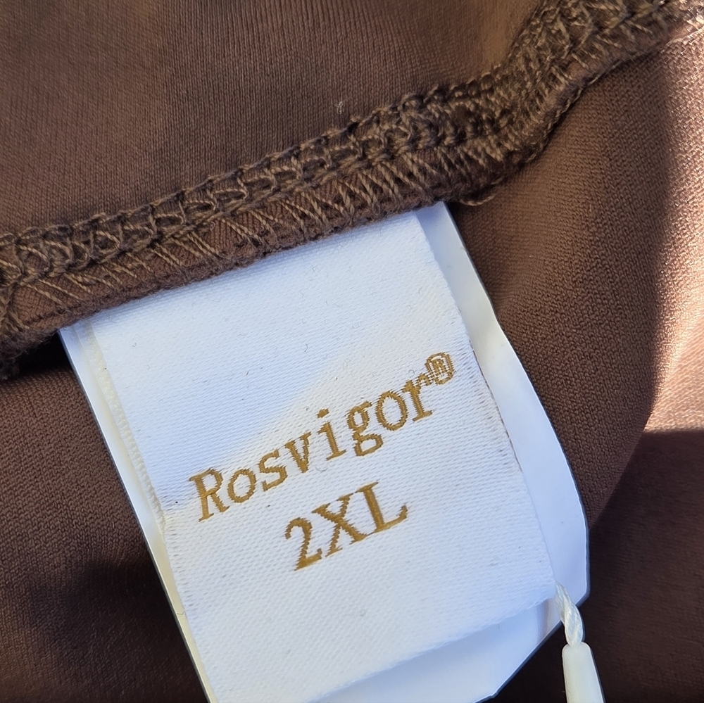 Brown High-Waisted Yoga Pants - Picture 3 of 3